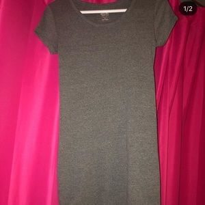 Gray T-shirt dress